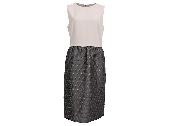 Max Mara Printed Midi Dress in Multicolor Polyester Multiple colors