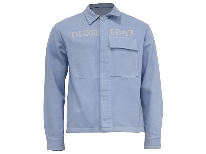 Dior 1947 Denim Trucker Jacke aus blauer Baumwolle