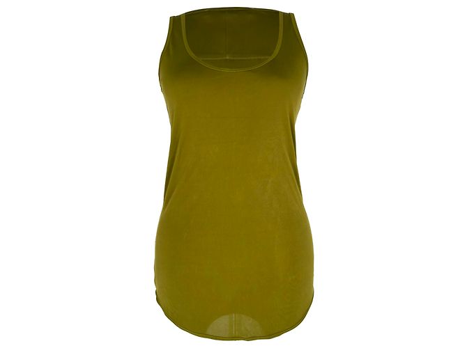 Alça Givenchy com decote redondo em viscose azeitona Verde Verde oliva