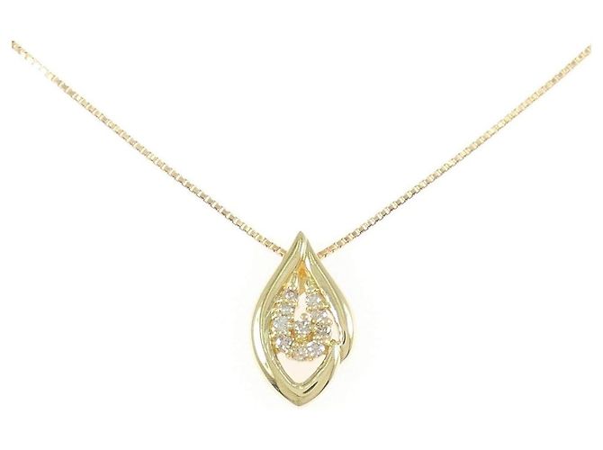 Autre Marque Collar de Diamantes Au750 Dorado