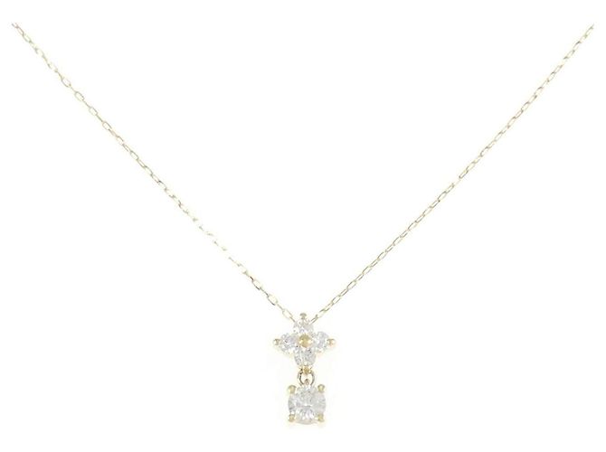 Autre Marque Collar de diamantes Au750 Dorado