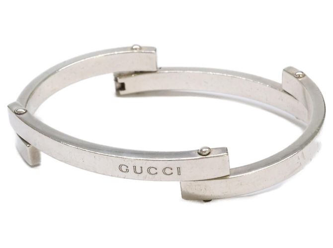 Pulseira de elos em placa GUCCI 925 Prata
