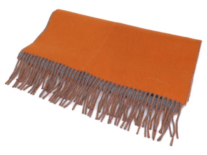 Stola bicolore in cashmere Hermès Marrone Arancione