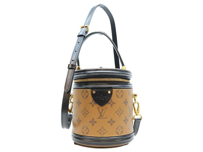 Sac à épaule Louis Vuitton Monogram Reverse Cannes Marron