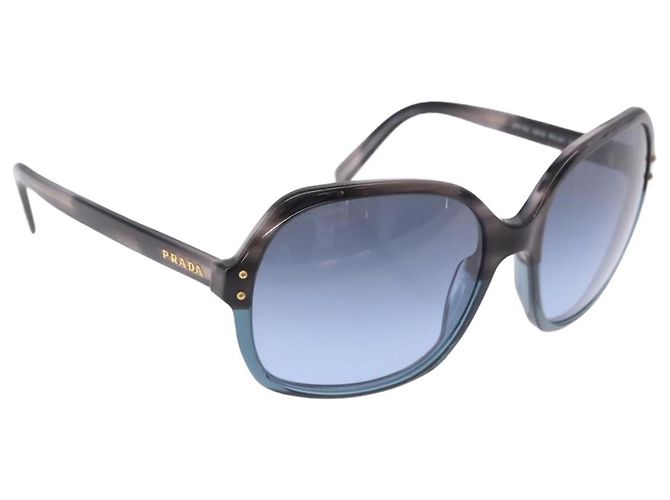 PRADA Sunglasses Plastic Blue Gold Auth 196723 Golden