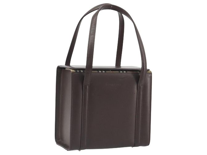 BURBERRY Handtasche Patent Brown Auth BA14996 Braun