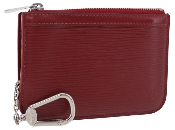 LOUIS VUITTON Epi Pochette Cles Coin Purse Ruby LV Auth 198779A Rosso