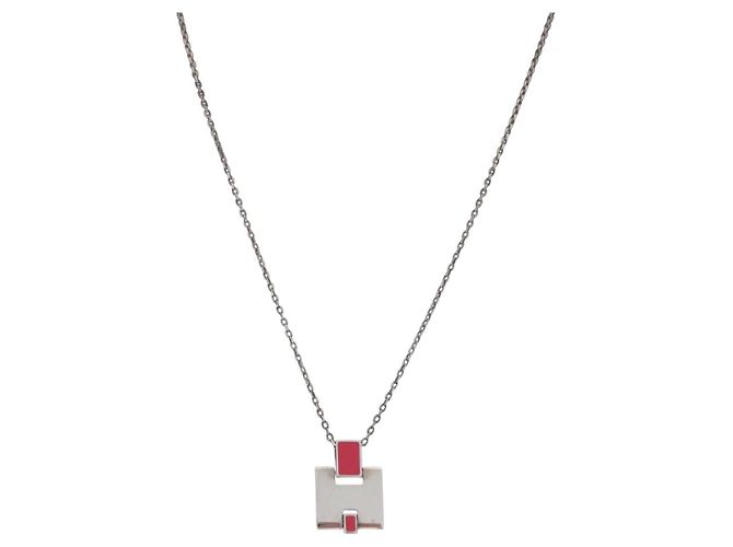 Hermès Collana HERMES Eileen metallo Silver Auth 198836V Argento