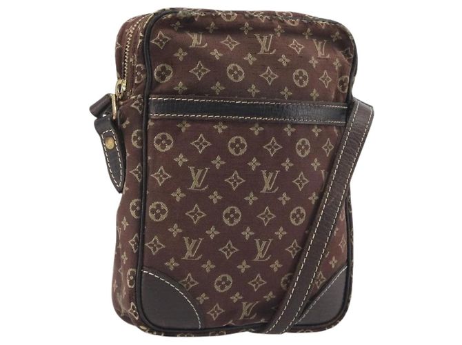 LOUIS VUITTON Monogram Mini Lin Danube Shoulder Bag Ebene M95228 LV Auth BA14928 Damier ebene Monograma