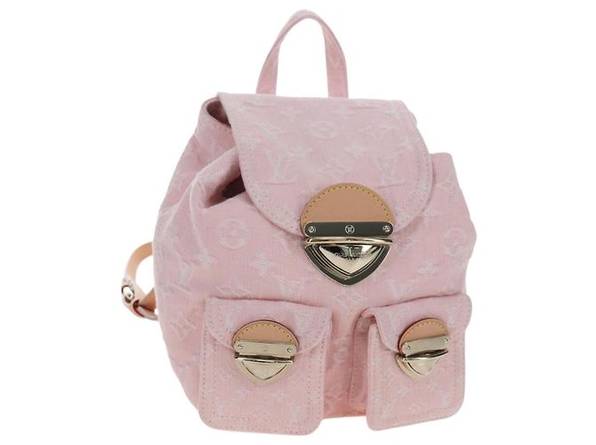 LOUIS VUITTON Monogram Denim Venice Backpack Pink M13031 LV Auth 197345SM