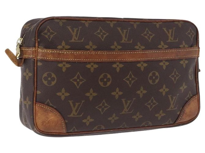 LOUIS VUITTON Monogram Compiegne 28 Clutch Bag M51845 LV Auth BA15142 Monograma