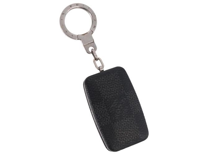 LOUIS VUITTON Damier Graphite Astropill Key Holder M66123 LV Auth BA15249 Damier ebene