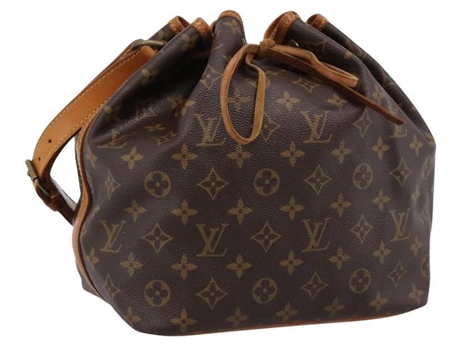 LOUIS VUITTON Borsa a tracolla Monogram Petit Noe M42226 LV Auth 198307A Monogramma