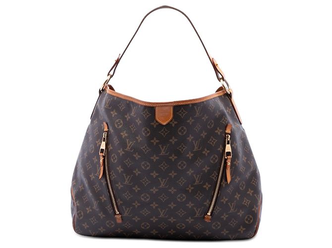 Borsa Hobo Louis Vuitton Monogram Delightful GM Marrone