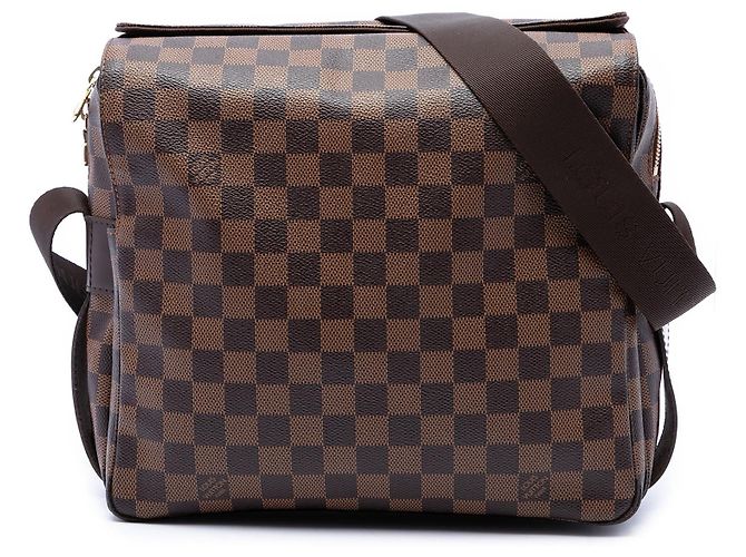 Borsa a tracolla Louis Vuitton Damier Ebene Naviglio marrone