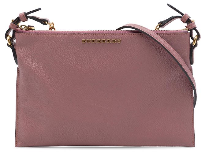 Borsa a tracolla Burberry Peyton in pelle rosa