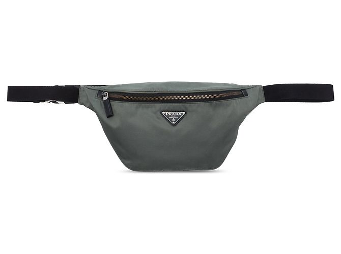 Prada Tessuto Gürteltasche Grau