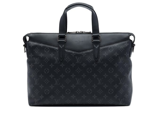 Borsa Business Explorer Louis Vuitton Monogram Eclipse Nera Nero