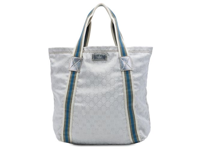 Tote Gucci GG Canvas Web Grigio