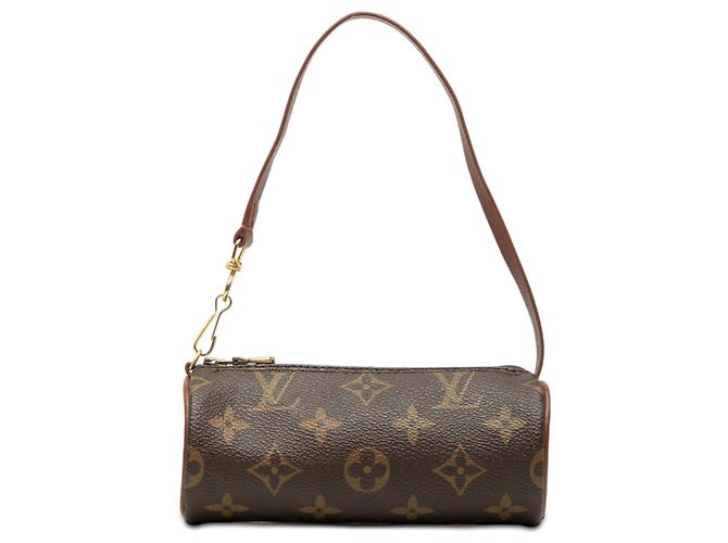 Borsa a mano Louis Vuitton Monogram Papillon Pochette Marrone