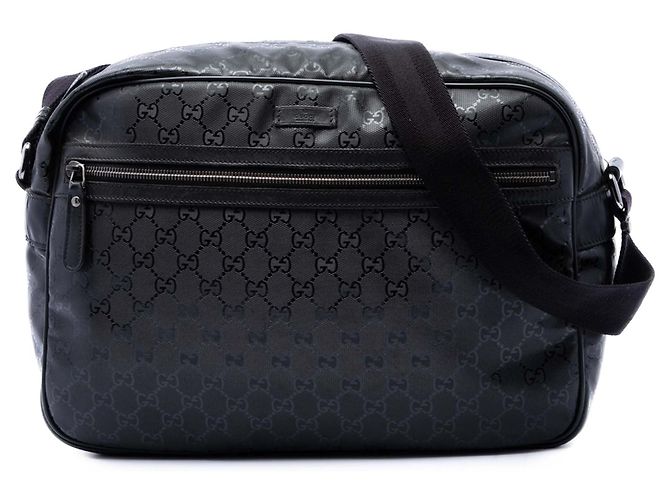 Borsa a tracolla Gucci GG Stampata Nera Nero