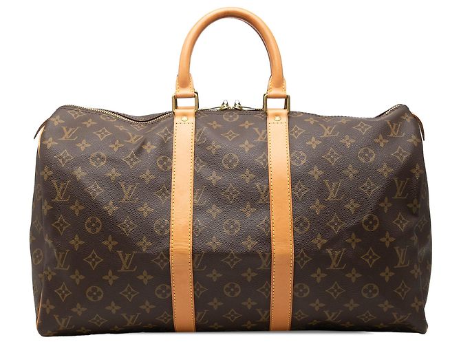 Sac de voyage Louis Vuitton Monogram Keepall 45 Marron