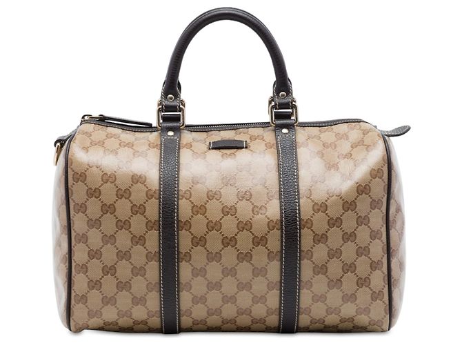 Borsa Boston Gucci Medium GG Crystal Joy Beige