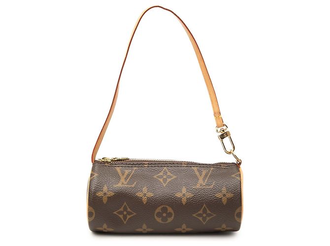 Borsa a mano Louis Vuitton Monogram Papillon Pochette Marrone