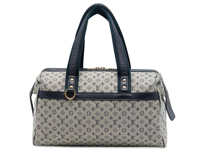 Louis Vuitton Monogram Mini Lin Josephine GM Handtasche Grau