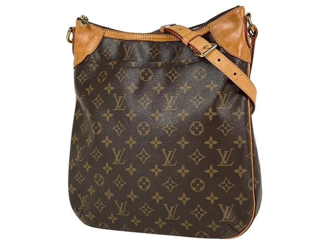 Bolso de hombro Louis Vuitton Odeon MM Castaño