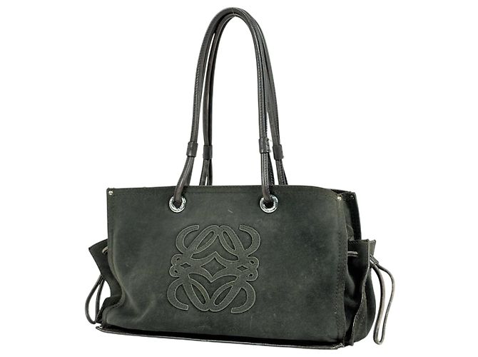 Borsa a tracolla Loewe Anagram Marrone Verde