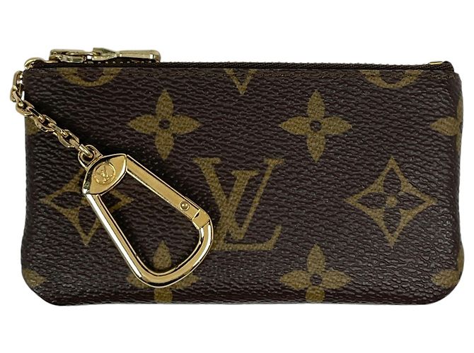 Louis Vuitton Pochette Clé Wallet/Coin Case Brown