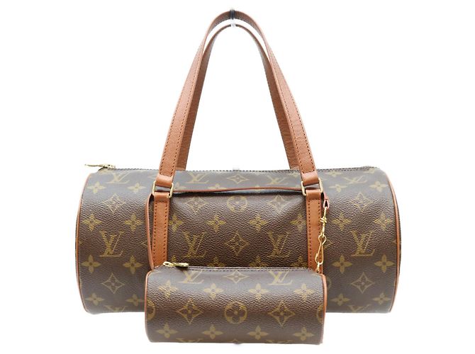 Sac à main Louis Vuitton Monogram Papillon 30 Marron