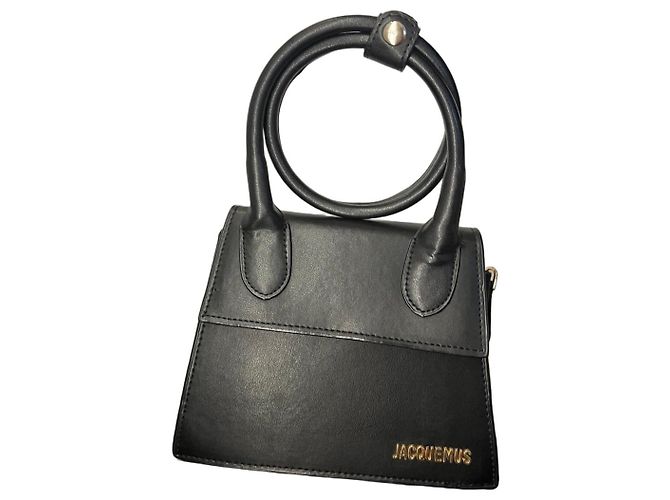 Jacquemus Le Chiquito schwarze Lederhandtasche