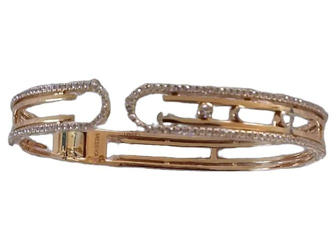 Messika Move Uno Pulsera en Oro Rosa y Diamantes Dorado