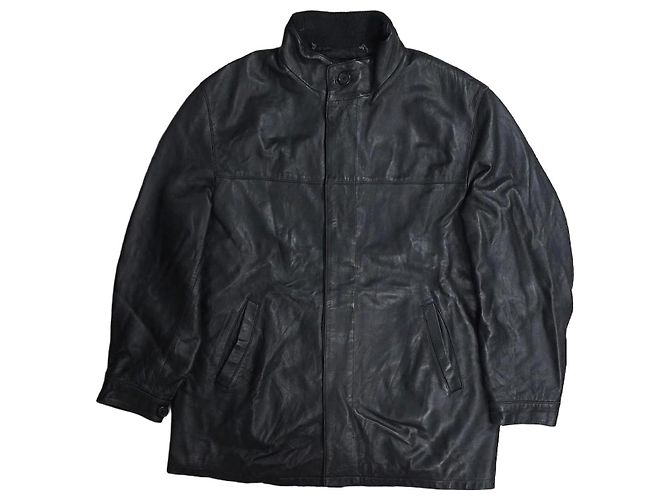 Burberry London Lederjacke Schwarz Braun