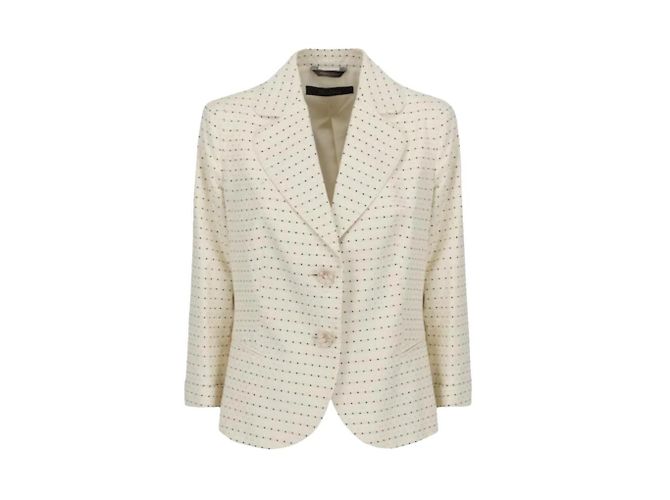Blazer Max Mara de bolinhas Branco Bege