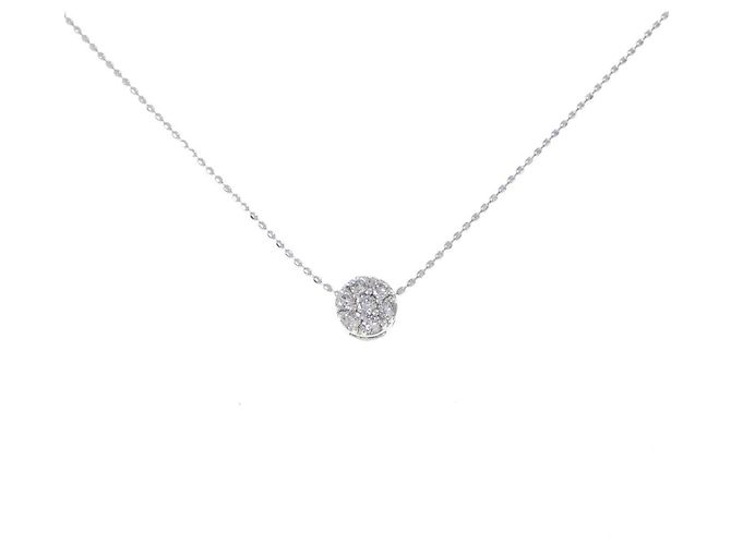 Autre Marque Diamantenhalskette Au750 Silber