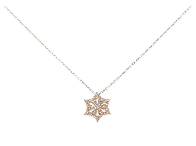 Autre Marque Collana in oro rosa K10 e diamanti