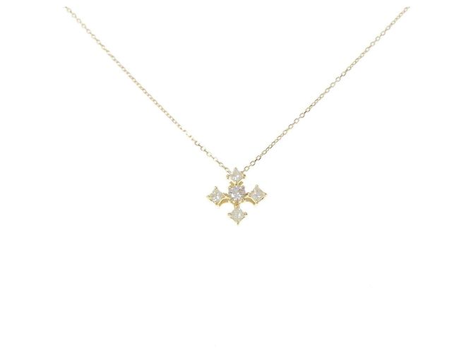 Autre Marque Collana Croce Diamanti Au750 D'oro