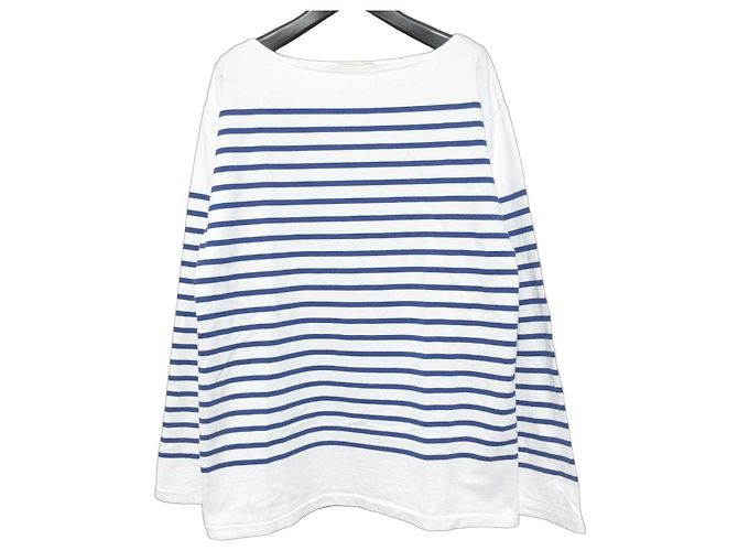 Autre Marque Deuxieme Classe Coco Stripe T Long Sleeve T-shirt Blanco