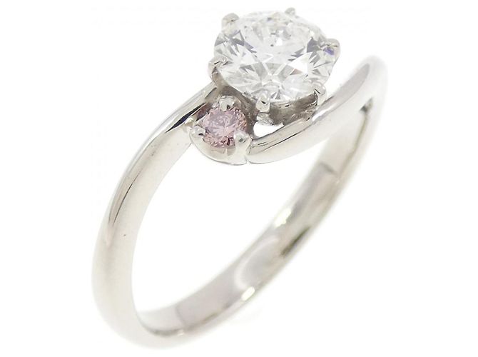 Autre Marque Pt900 Diamantring Silber