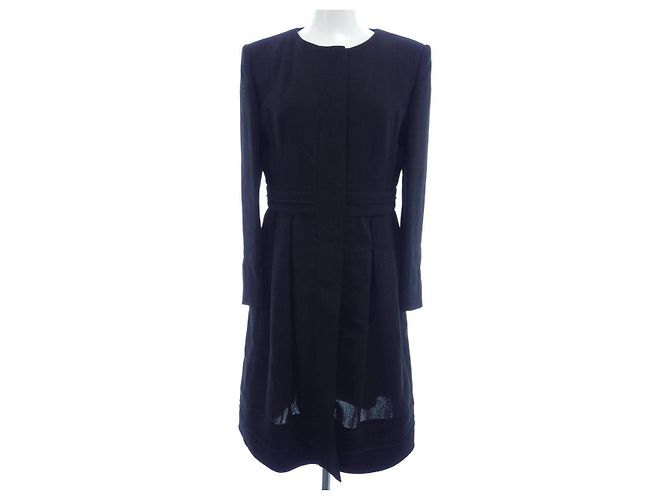 Fendi Wool Coat Black