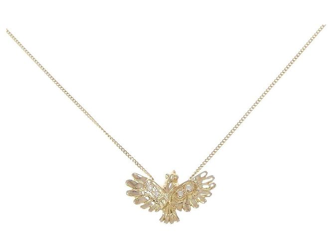 Autre Marque Collar de diamantes Au750 Dorado
