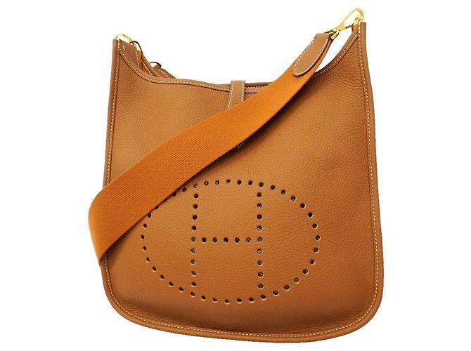 Hermès Borsa a tracolla Hermes Evelyne 3PM D'oro