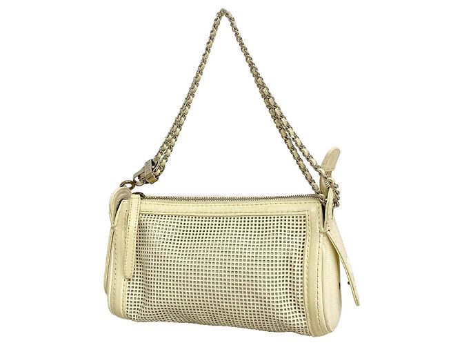 Bolsa de ombro Chanel Ivory Cru
