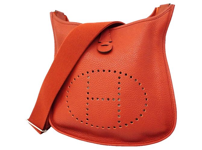 Hermès Borsa a tracolla Hermes Evelyne 3PM Rosso