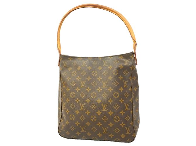 Borsa a tracolla Louis Vuitton Monogram Looping GM Marrone