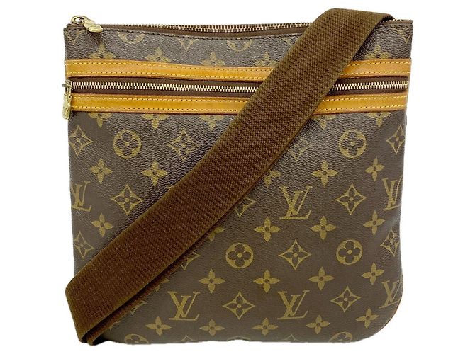 Borsa a tracolla Louis Vuitton Monogram Pochette Bosphore Marrone