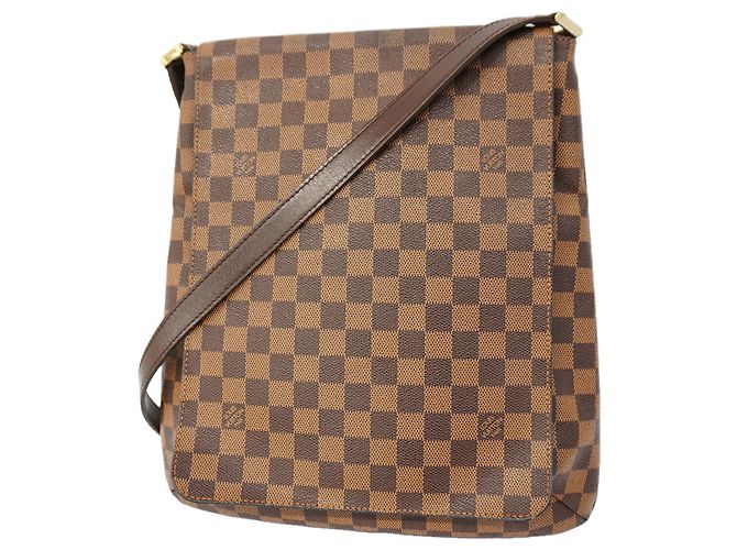 Bolso de hombro Louis Vuitton Damier Musette Damier ebene